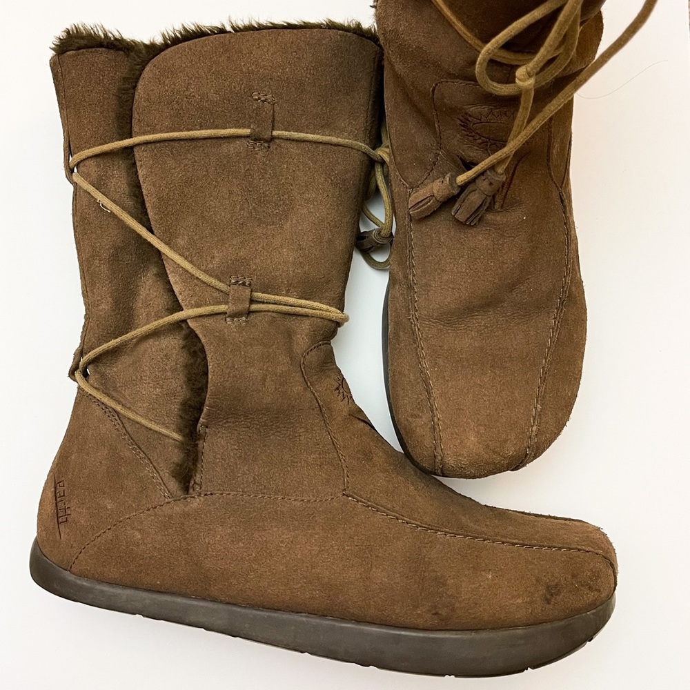 KALSO EARTH Mirage Bark Faux Fur Winter Boots Women’s 11B